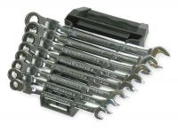 1LCD9 Ratcheting Wrench Set, Metric, 12 pt., 8 PC
