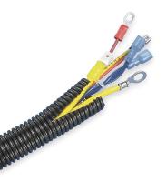 1LEZ8 Corrugated Loom, Black, ID .27 In, 100Ft