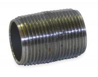 1LLW9 Nipple, Steel, 150 Steam PSI, 1/4 x Close