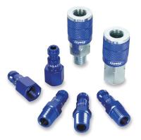 1LRW7 Coupler/Plug Kit, Automotive, 1/4 NPT, 7 PC