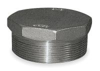 1LTN4 Hex Plug, 2 1/2 In, 304 SS, 150 PSI