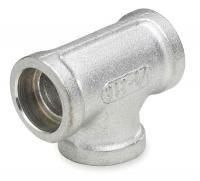 1LTY9 Tee, 1/8 In, 304 Stainless Steel, 150 PSI