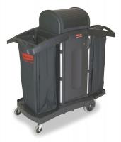 1LWP3 Housekeeping Cart, Black, Structural Web