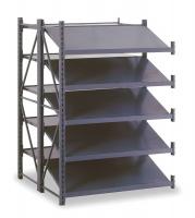 1LXE1 Boltless Shelving, Dbl Strt Tilt, 50x50x78