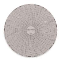 1LXL5 Circular Chart, 6 In, 0 to 500, 7 Day, Pk60