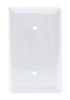 1LXR7 Wall Plate, Blank, 1Gang, White