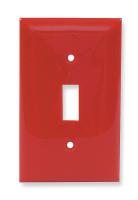 1LXT5 Wall Plate, Switch, 1Gang, Red