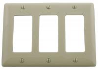 1LXW4 Wall Plate, GFCI, 3Gang, Ivory