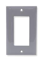 1LXW8 Wall Plate, GFCI, 1Gang, Gray