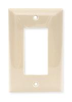 1LXW9 Wall Plate, GFCI, 1Gang, Ivory