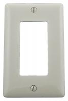 1LXY1 Wall Plate, 1Gang, Office White