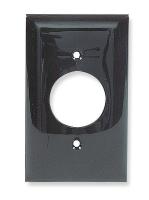 1LXZ9 Wall Plate, 1Gang, Brown