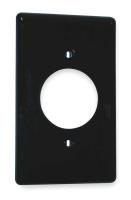 1LYA1 Wall Plate, 1Gang, Brown