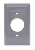 1LYA2 Wall Plate, 1Gang, Gray