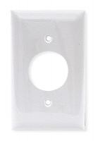 1LYA5 Wall Plate, 1Gang, White