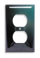 1LYA6 Wall Plate, Duplex, 1Gang, Brown