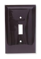 1LYC1 Wall Plate, Switch, 1Gang, Brown