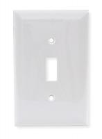 1LYC7 Wall Plate, Switch, 1Gang, White