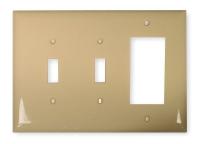 1LYC8 Wall Plate, 3Gang, Nylon, Ivory