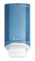 1LYH9 Door Tissue Dispenser, Plastic, Blue