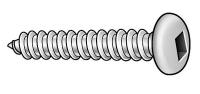 1VU37 Metal Screw, Pan, #8, 1 In L, PK 100