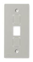1MBK3 Faceplate 3 Jack, KP Series, Single Gang
