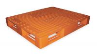 1MCT1 Plastic Pallet, 48 L X 40 In W, Orange