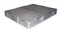 1MCT8 Plastic Pallet, Rackable, 48 L X 40 W, Gray