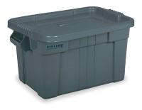 1MDC4 Tote Storage Container, L 27 1/8, Gray