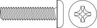 5EKH9 Mach Screw, Pan, 8-32 x1/2, Pk 14, 000