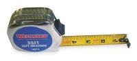 1MKT3 Measuring Tape, 35 Ft, Chrome, Thumb Lock
