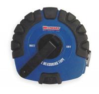 1MKT7 Measuring Tape, Blk/Blue, 50 Ft, ABS, Closed