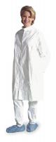 5WYJ5 IsoClean(R) Frock, White, 3XL, PK 30