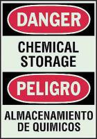 1ML29 Danger Sign, 10 x 7In, R and BK/GRN, Text