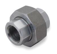 1MND3 Union, 1 1/4 In, Threaded, Black Steel