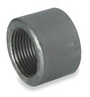 1MPL2 Cap, 1 1/2 In, Galvanized Malleable Iron