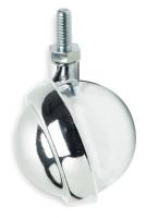1MPT1 Swivel Stem Caster, 2 In, 80 lb, Steel