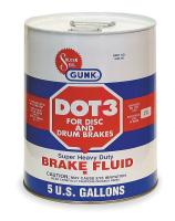 1MPZ9 Brake Fluid, 5 Gal, Yellow, Transparent