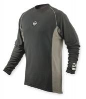 1MTL4 Long Sleeve T-Shirt, Gray/Black, XL