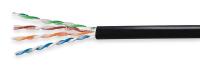 6UUC9 Cable, AWM, Cat5e, Spool, Black