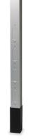 1MXR7 Service Pole, 10Ft, 2In, Alum, w/Divider