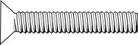 1MY44 Mach Scr, Flat, Stl, 3/8-16x1 L, Pk100
