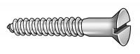 1NB19 Wood Screw, Oval, #6x5/8 L, Pk 100