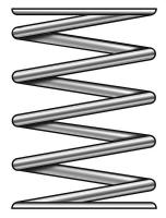 1NCL8 Compress Spring, SS, 1x0.032 In, PK 5