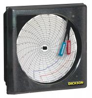 1NFH8 Circular Recorder, Temp and Humidity, 6 In