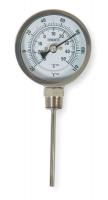 1NFZ8 Bimetal Thermom, 3 In Dial, -20 to 120F