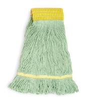 1NNW5 Wet Mop, Recycled, Green, Sz Large