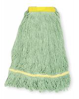 1NNW7 Wet Mop, Recycled, Green, Sz Small