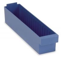 1NTT5 Shelf Bin, L 17 5/8, W 5 9/16, H 4 5/8, Blue