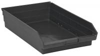1NTX8 Shelf Bin, Recycled, L 17 7/8, W 11 1/8, Blk